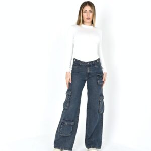 684/2 – Wide Leg Cargo Tiro Bajo