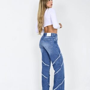894 – Wide Leg con Recorte