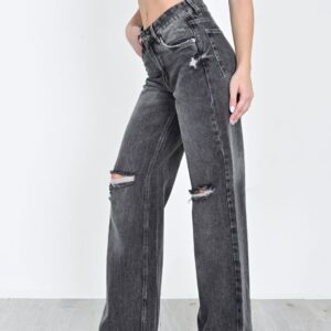 844 – Wide Leg Tiro Medio