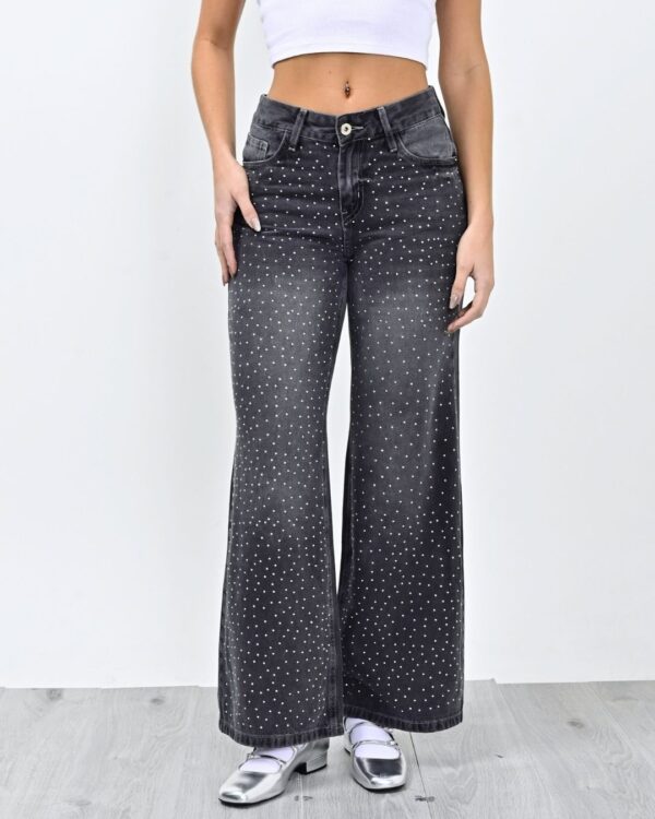 937- Wide Tiro Bajo con Strass