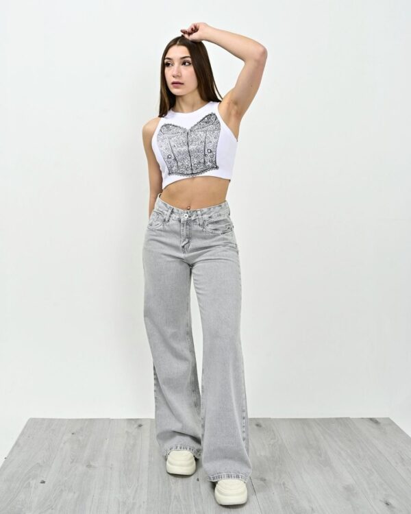 1043 - Wide leg Tiro Medio